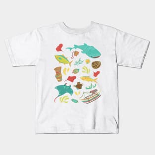 Filipino Water Collage Kids T-Shirt